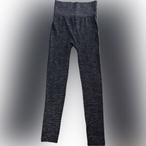 Stylish Black And Silver Sparkle Leggings